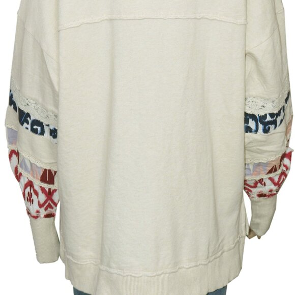 Pilcro Crafted Button-Front Pullover Hoodie Top Anthropologie Tunic M - Picture 4 of 9